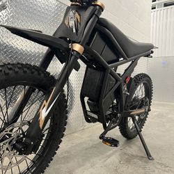 Electric Dirt Bike E-Moto GT73 Pro, 49mph, Knobby Dirt Bike Tire, Steel Spoke Rims 