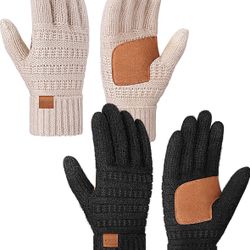 Winter Gloves for Women 2 Pairs
