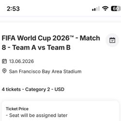 World Cup 4 Tickets