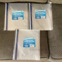Brand New Three Packs of Report Covers