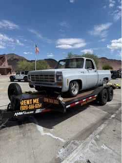Car Hauler Trailer 20’x8.5’ Drive Over Fenders. Equipment Included