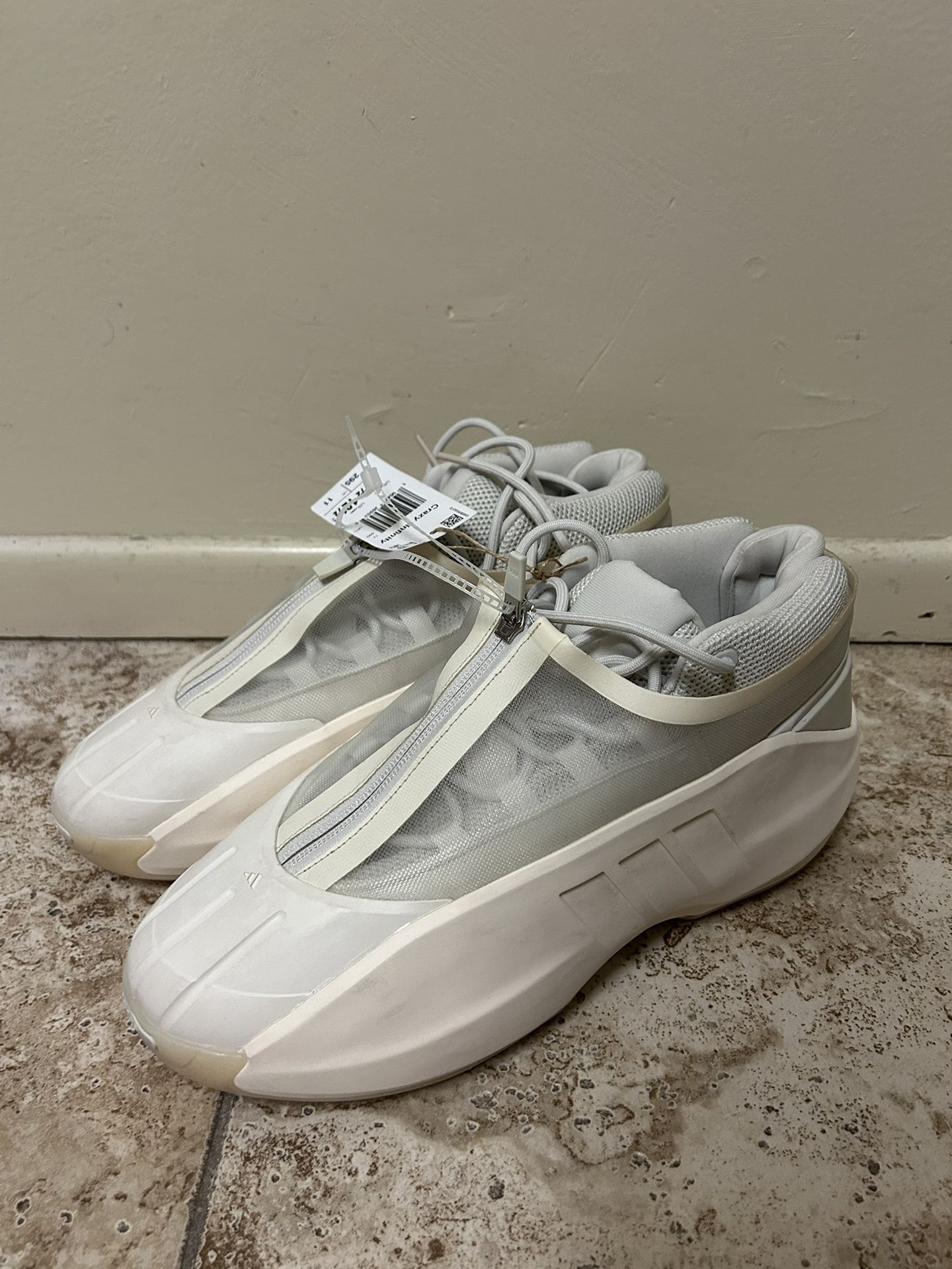 Adidas Crazy Iiinfinity Kobe Basketball Mens White Sneakers Shoes IH2663