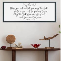 Bible Verse Numbers 6:24-26 Print Wall Decor 