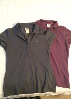 Two Lacoste Polos (size 40)