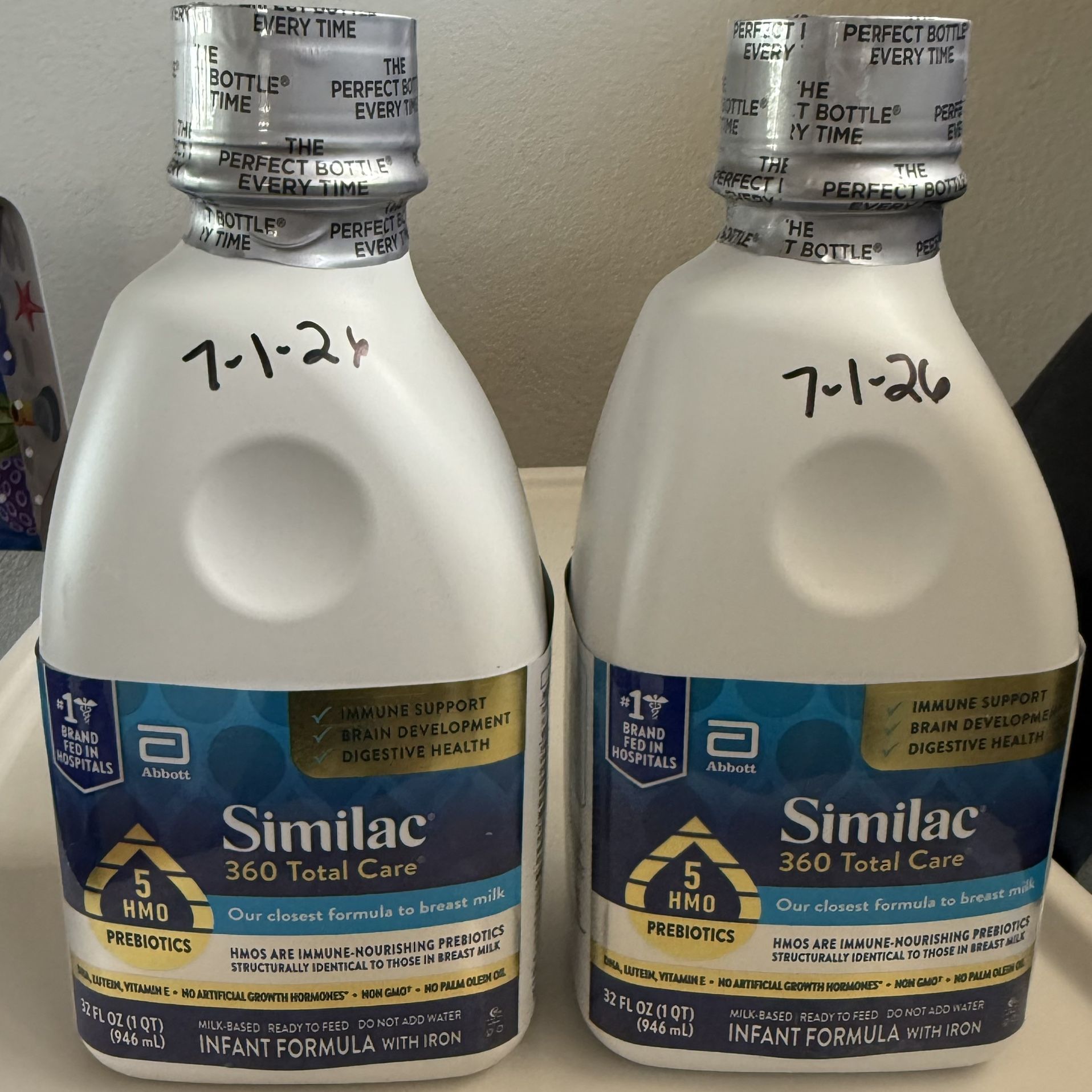 One Left! Similac 360 Total Care Ready-to-feed Infant Baby Formula (32oz/1qt)