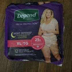 Depend Fresh Protection Underwear
