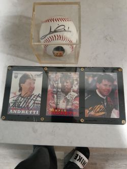 Authentic Autographed Ball And Cards 