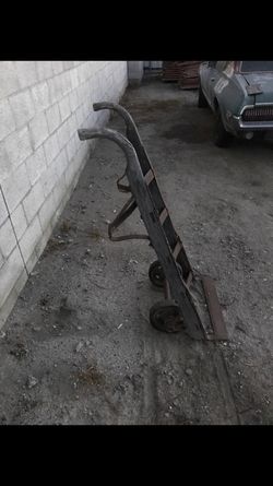 Antique Hand truck my great grandfathers Los Angeles based construction company used in the 1930’s.
