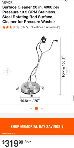 20" 4,000 psi Surface Cleaner