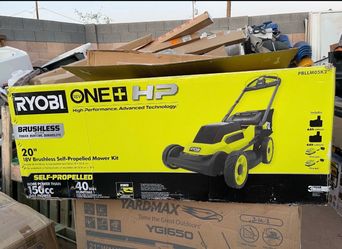 Shop RYOBI ONE+ HP 18V Brushless 20 in. Cordless Battery Walk Behind Self-Propelled Lawn Mower w/ (2) 6.0 Ah Batteries and Chargers