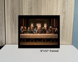 Last Supper Art Print Framed 9x12