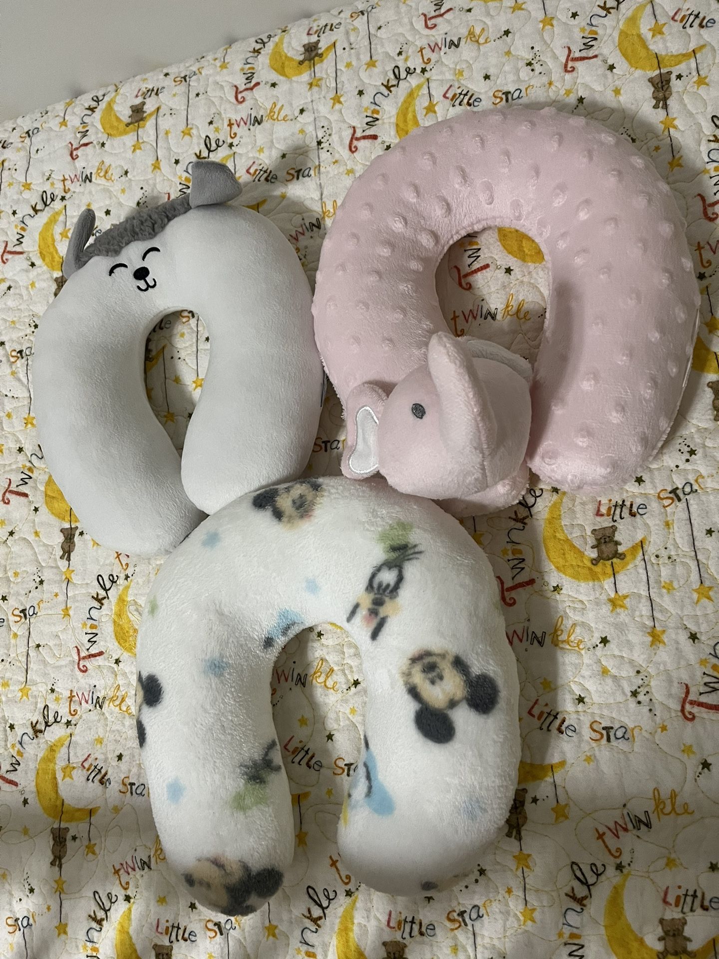 Three Baby Neck Pillows