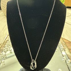Double Ring Necklace 