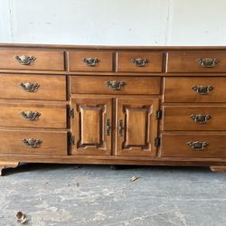 Solid Wood Dresser And Nightstand