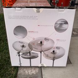 Sabian Quiet Tone Practice Cymbals Set 2-14/ 16/18/20 (QTPC504) rarely used