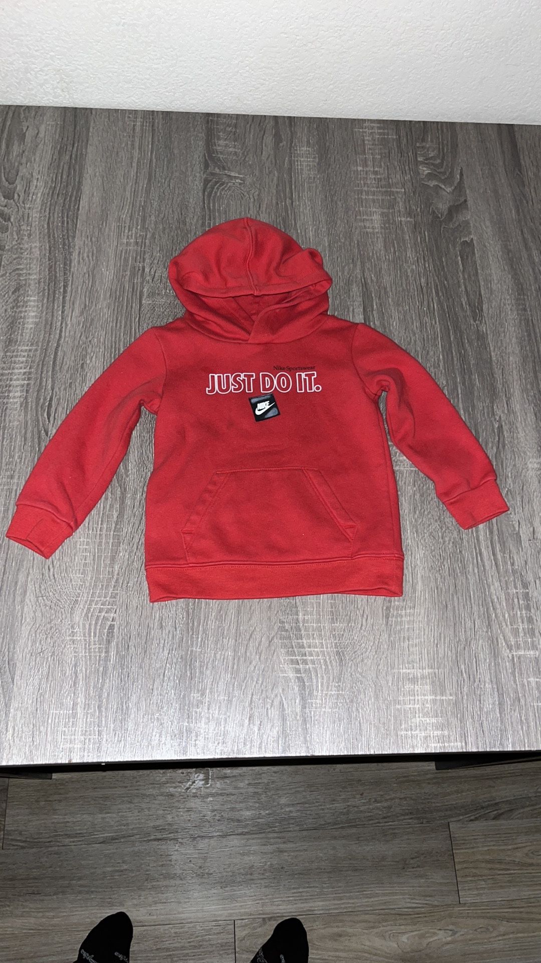 Nike Kids Just Do It Red Hoodie