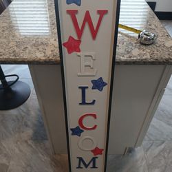 WELCOME SIGN HAND MADE