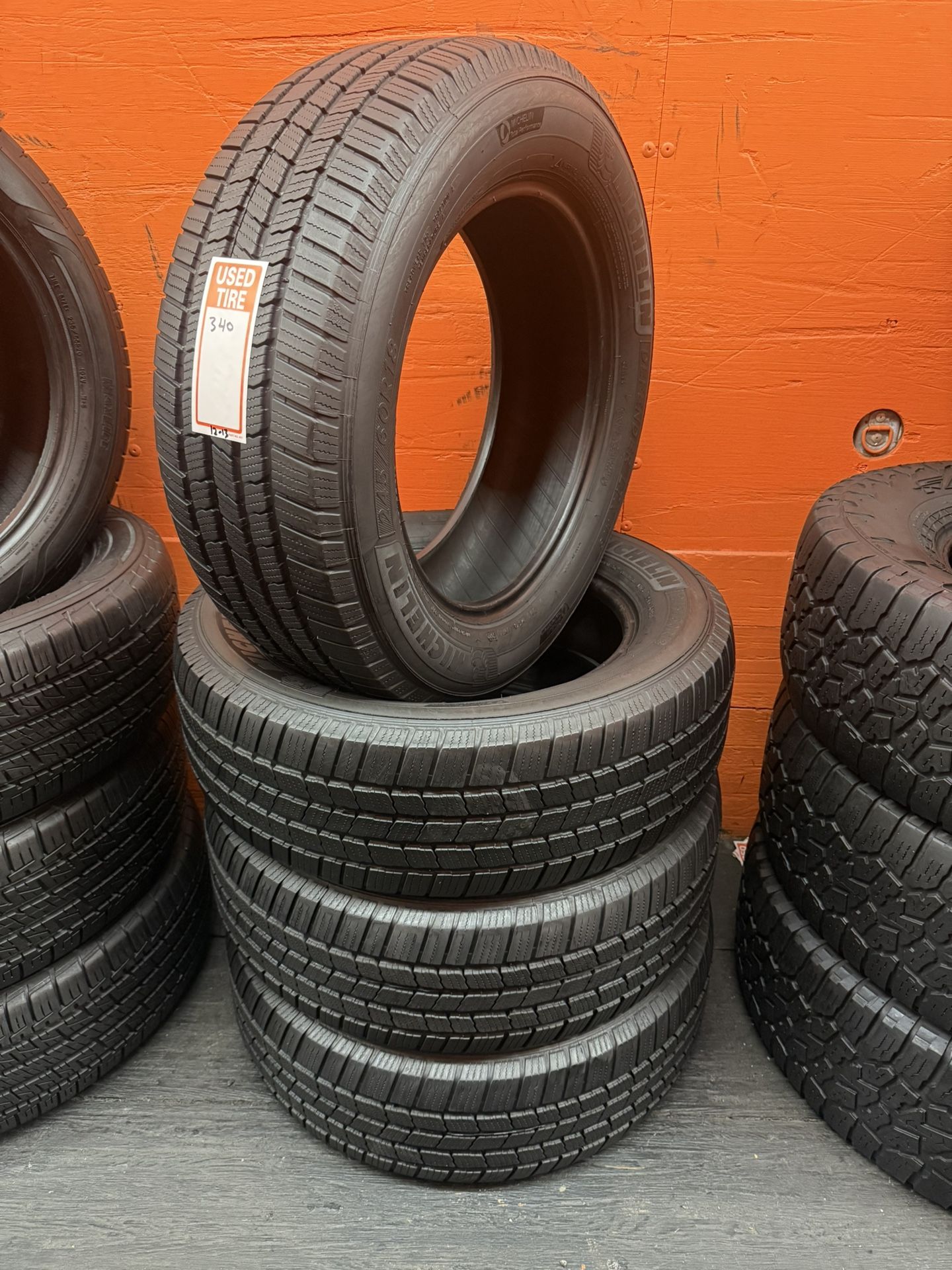 245/60R18 Michelin Defender LTX High Tread Full Tire Set