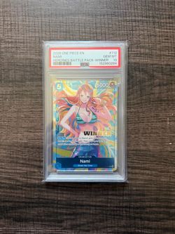 2026 One Piece EN Nami #112 Heroines Battle Pack Winner PSA 10 Gem Mint
