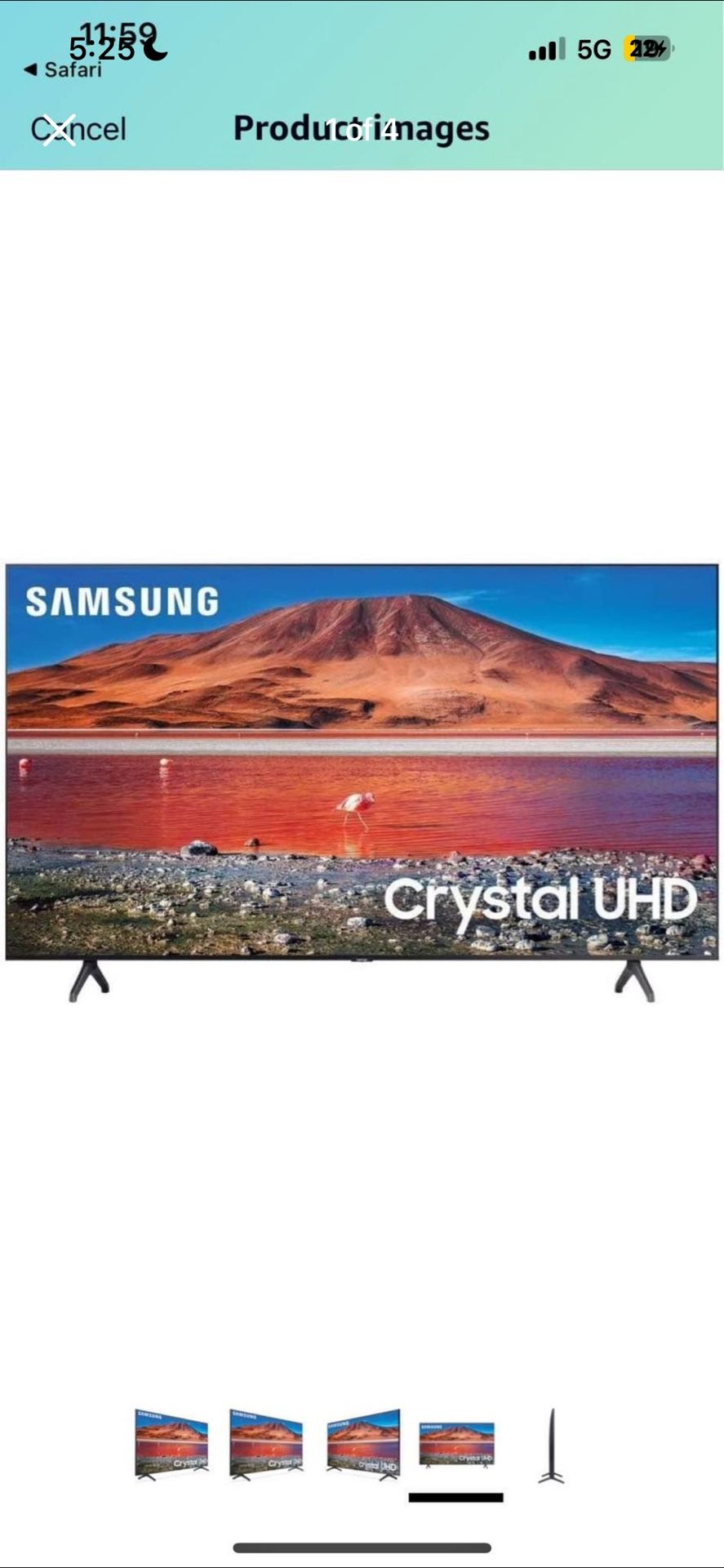 55 inch samgsung smart tv