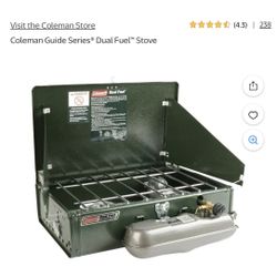 Coleman Guide Series 424 Dual Fuel 2-Burner Camp Stove,...