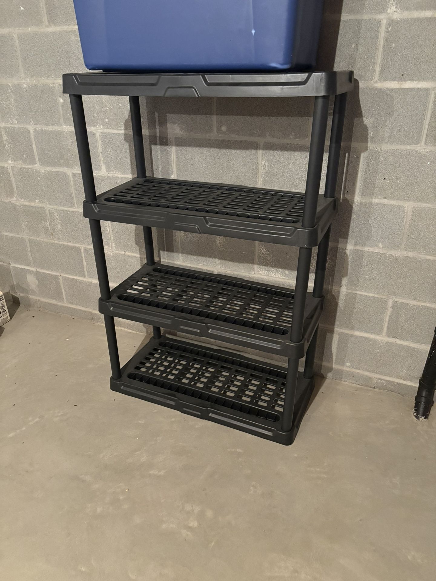 Black Shelving Unit