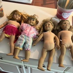Four America Girl Dolls 