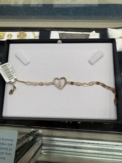 Virgin Mary diamond bracelet