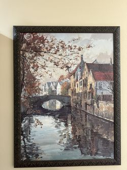 Beautiful Framed Art Canvas -Like New!