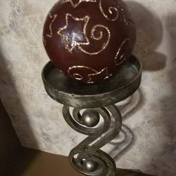 Decorative Candle Holder W/Candle