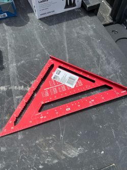 Red Aluminum Rafter Square Layout Tool