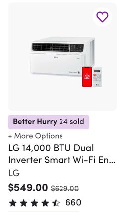 Dual Inverter LG AC 14K BTU