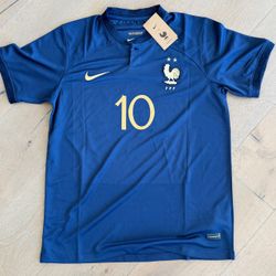 New: Mbappe Large 2022 France World Cup Jersey Kit