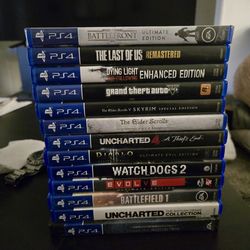 PS4 Games (The Last of Us, GTA V, Uncharted, and more)
