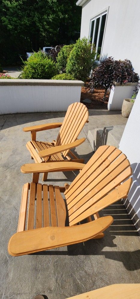 2x Adirondack Chairs