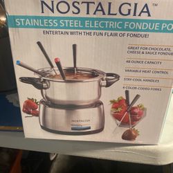 Stainless Steel Electric Fondue Pot