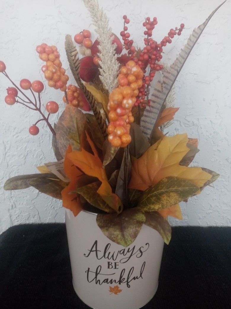 Give Thanks Artificial Flower Pots