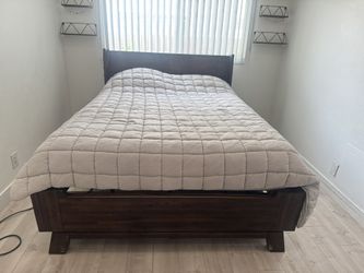 QUEEN REAL WOODEN BED FRAME