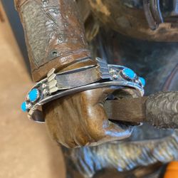 Navajo King Man Turquoise Watch