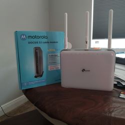 Modem and WiFi router