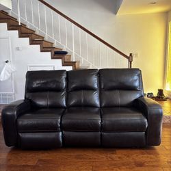 Leather Power Recliners Couches 