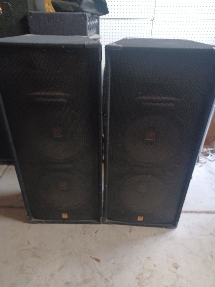 Dj Speakers Double 15s Full Range