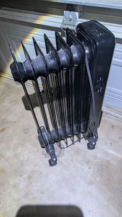 Black Oil-Filled Radiator Space Heater