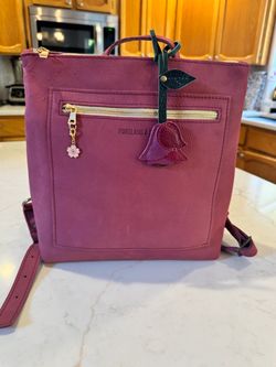 Portland Leather Goods Foxglove  Backpack & PDX Rose Flair