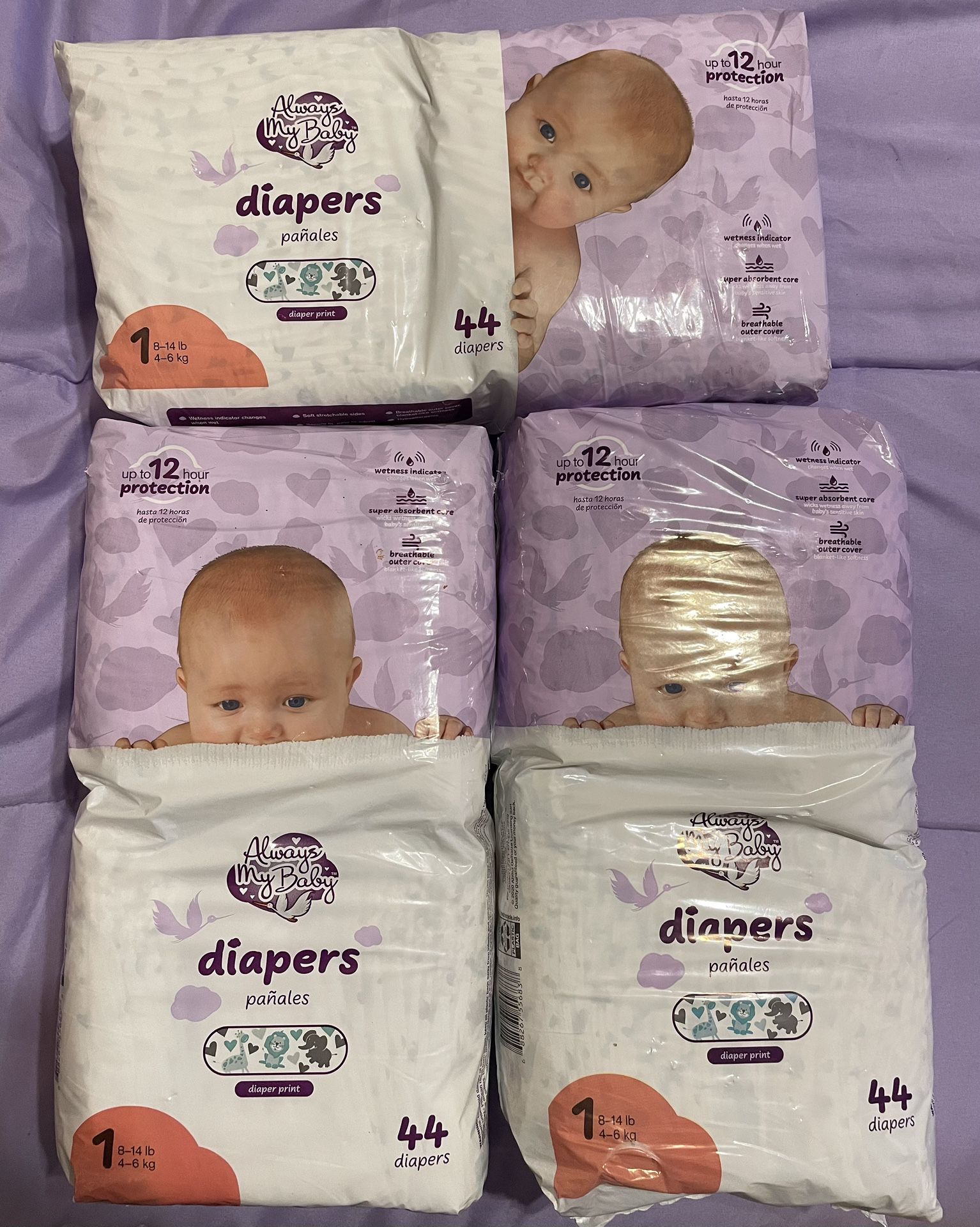 BRAND NEW Always  My Baby Diapers Size 1
