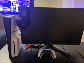 Ps5 Disk (with gaming monitor and headset)