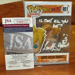 Signed Dragon Ball Z Super Saiyan Gohan Funko POP! 951