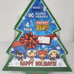 Funko Pop Pocket Dc Super Heros 4 Pack