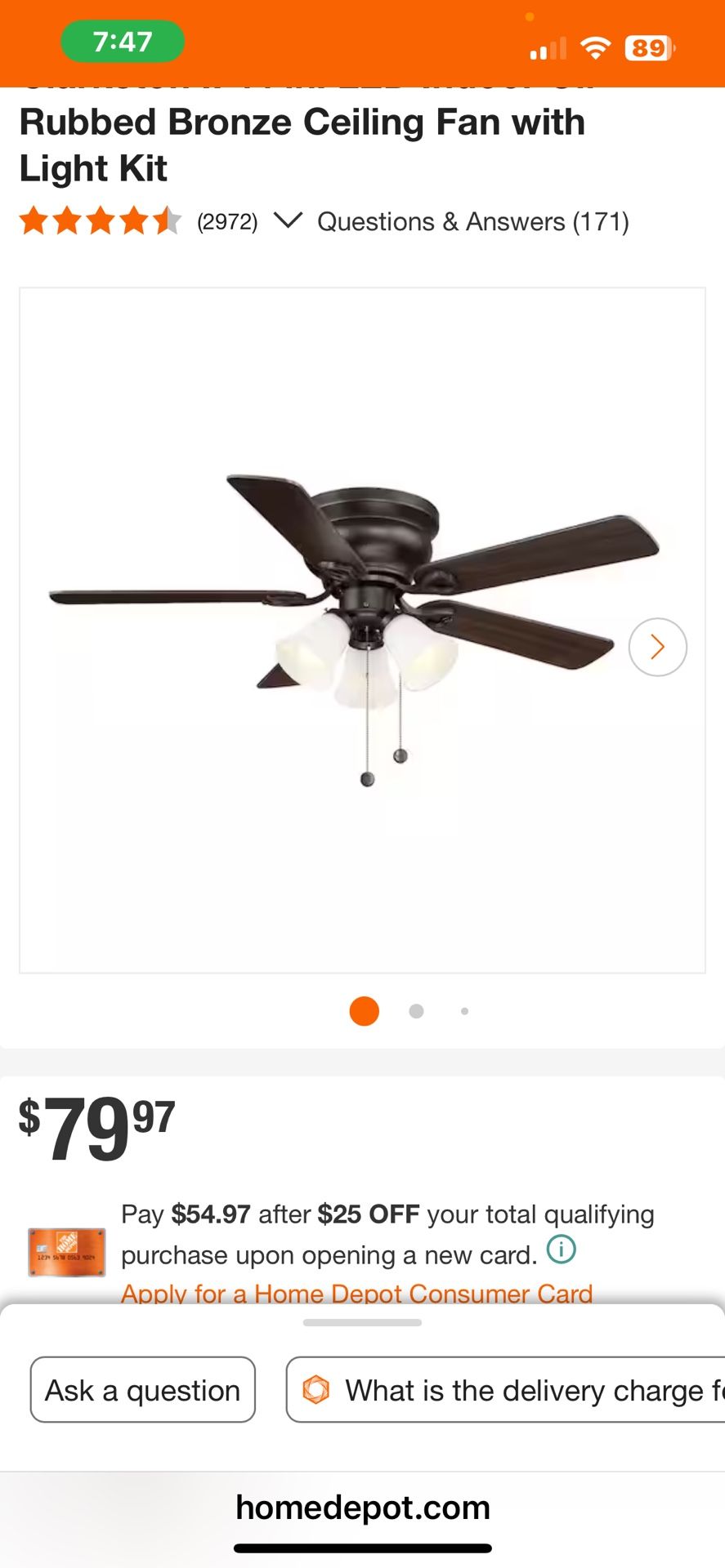 Brand New Never Open Ceiling Fan