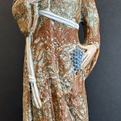 Monk Ekkehard Ceramic Statue Gourniet Gifts Capodimonte 